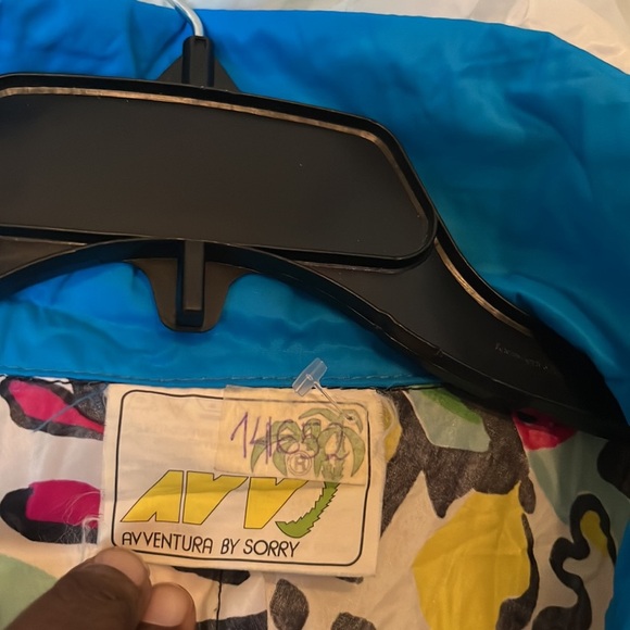 AVVENTURA BY SORRY The Big Jump Hooded Windbreaker Jacket Men’s Small Made Italy - Picture 3 of 11